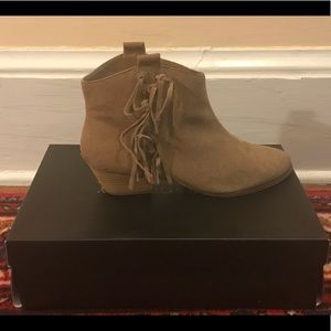 Sole Society Kemi Tan Fringe Bootie; Size 9.5M